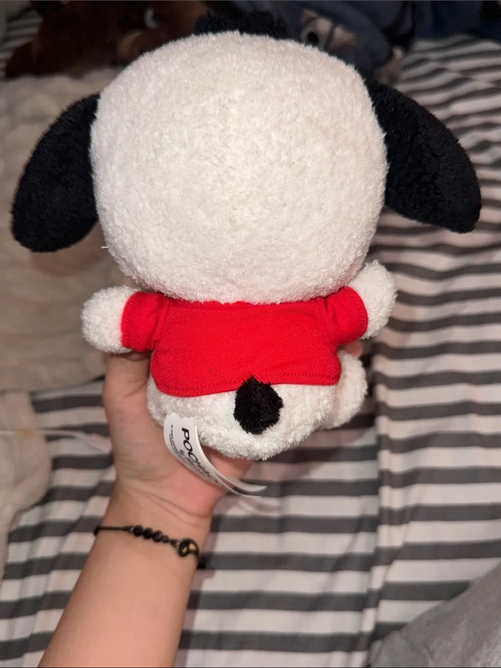 Sanrio White & Black Plush Dog with Red Shirt